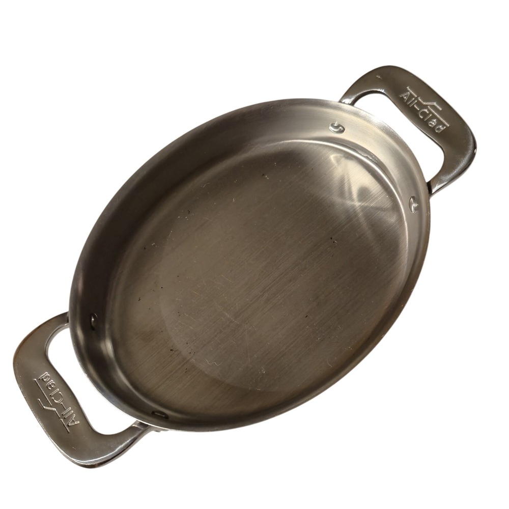 All-Clad Stainless Steel 7-Inch Oval Baker Specialty Cookware Silver Pan